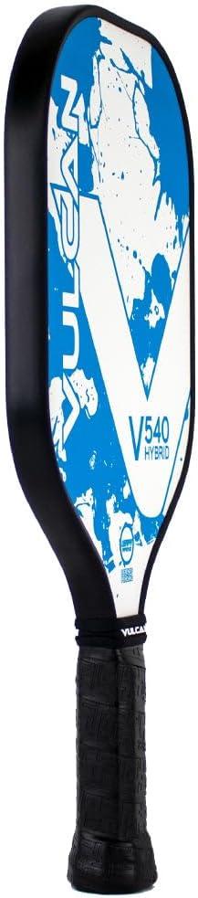 imageVulcan  V540 Pickleball Paddle  Hybrid Performance  Polypropylene Core  Carbon Fiber Surface  USAP Approved  Multiple ColorsBlue Splatter  Carbon Fiber Surface