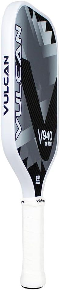 imageVulcan  V900 Pickleball Paddle Series  Hybrid Performance  Polypropylene Core  QuatroCarbon Fiber Surface  USAP Approved  Multiple ColorsBlack Diamond  QuatroCarbon Fiber Surface