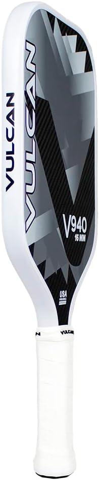 imageVulcan  V900 Pickleball Paddle Series  Hybrid Performance  Polypropylene Core  QuatroCarbon Fiber Surface  USAP Approved  Multiple ColorsBlack Diamond  QuatroCarbon Fiber Surface