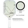 imageVulcan  V570 Pickleball Paddle  High Performance  Polypropylene Core  USAP Approved  Multiple Surface OptionsWhiteout  Raw Fiberglass Surface  Power