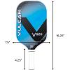 imageVulcan  V900 Pickleball Paddle Series  Hybrid Performance  Polypropylene Core  QuatroCarbon Fiber Surface  USAP Approved  Multiple ColorsSapphire  QuatroCarbon Fiber Surface