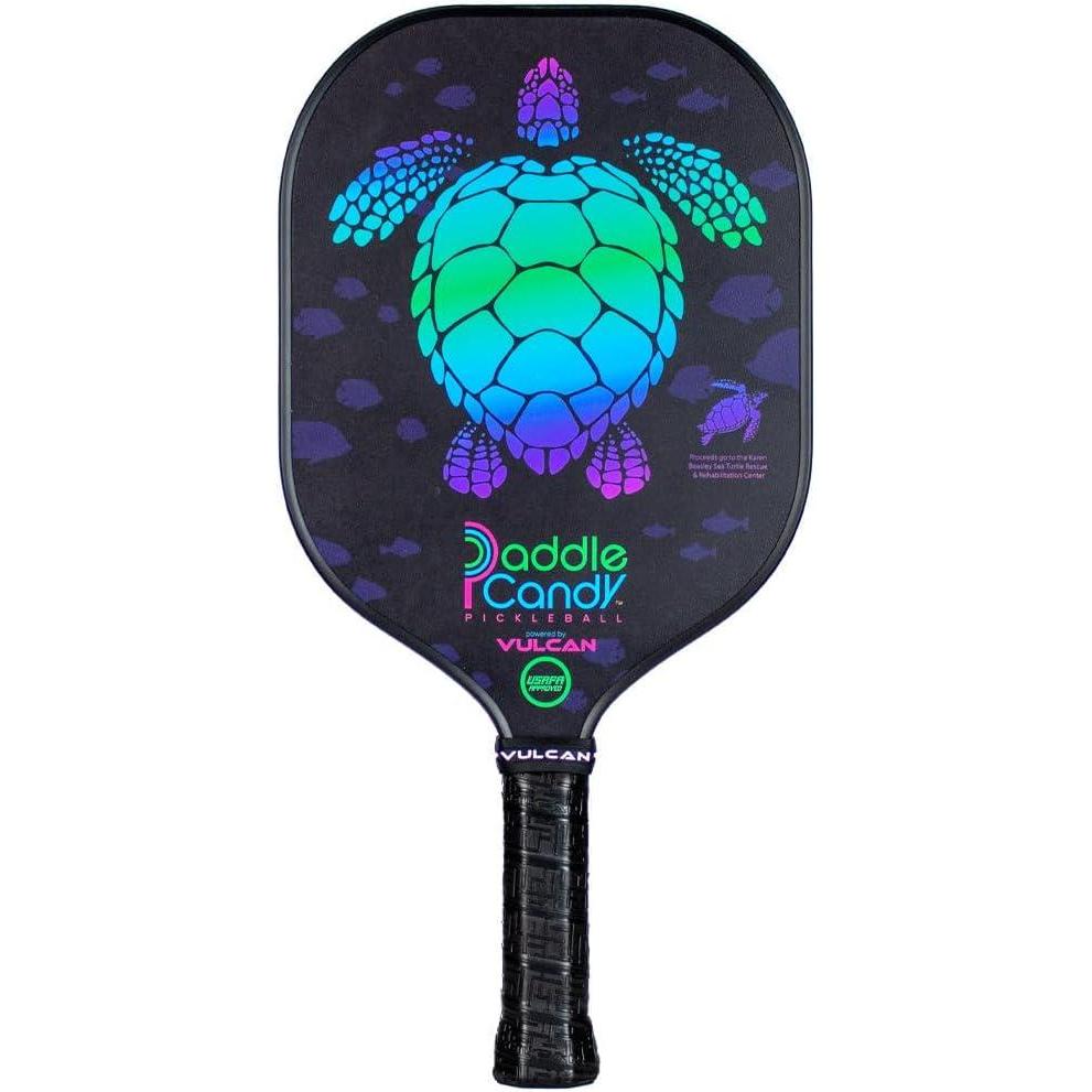 imageVulcan  Paddle Candy Sugar Skull Pickleball Paddle  Hybrid Performance  Polypropylene Core  USAP Approved  Multiple OptionsTurtle  Fiberglass Surface