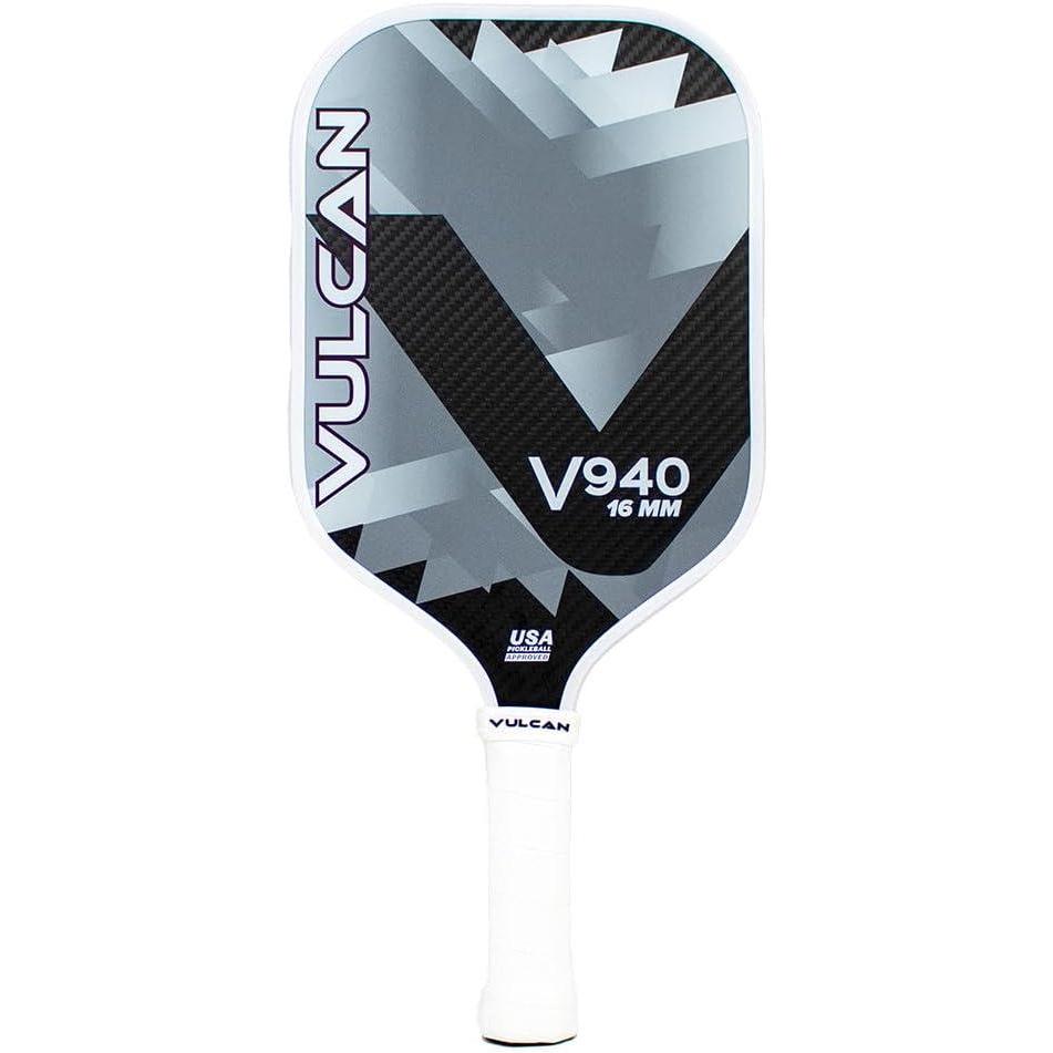 imageVulcan  V900 Pickleball Paddle Series  Hybrid Performance  Polypropylene Core  QuatroCarbon Fiber Surface  USAP Approved  Multiple ColorsBlack Diamond  QuatroCarbon Fiber Surface