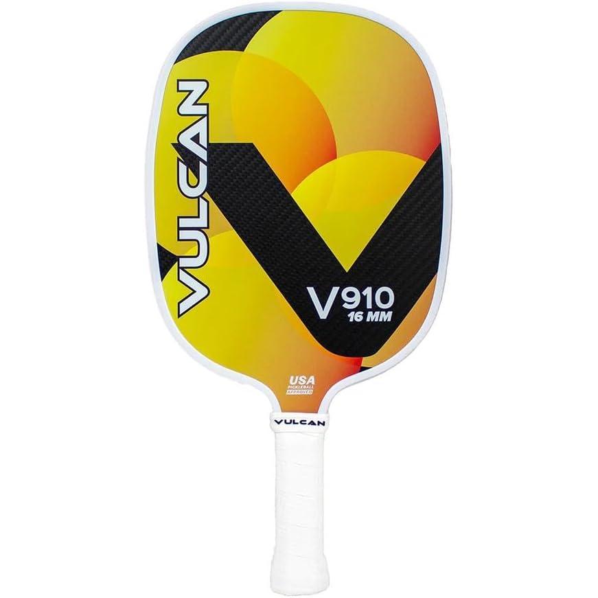 imageVulcan  V900 Pickleball Paddle Series  Hybrid Performance  Polypropylene Core  QuatroCarbon Fiber Surface  USAP Approved  Multiple ColorsTopaz  QuatroCarbon Fiber Surface