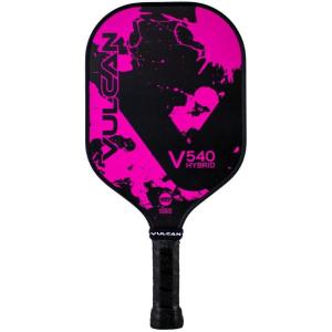 imageVulcan  V540 Pickleball Paddle  Hybrid Performance  Polypropylene Core  Carbon Fiber Surface  USAP Approved  Multiple ColorsPink Splatter  Carbon Fiber Surface
