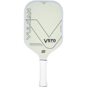 imageVulcan  V570 Pickleball Paddle  High Performance  Polypropylene Core  USAP Approved  Multiple Surface OptionsWhiteout  Raw Fiberglass Surface  Power