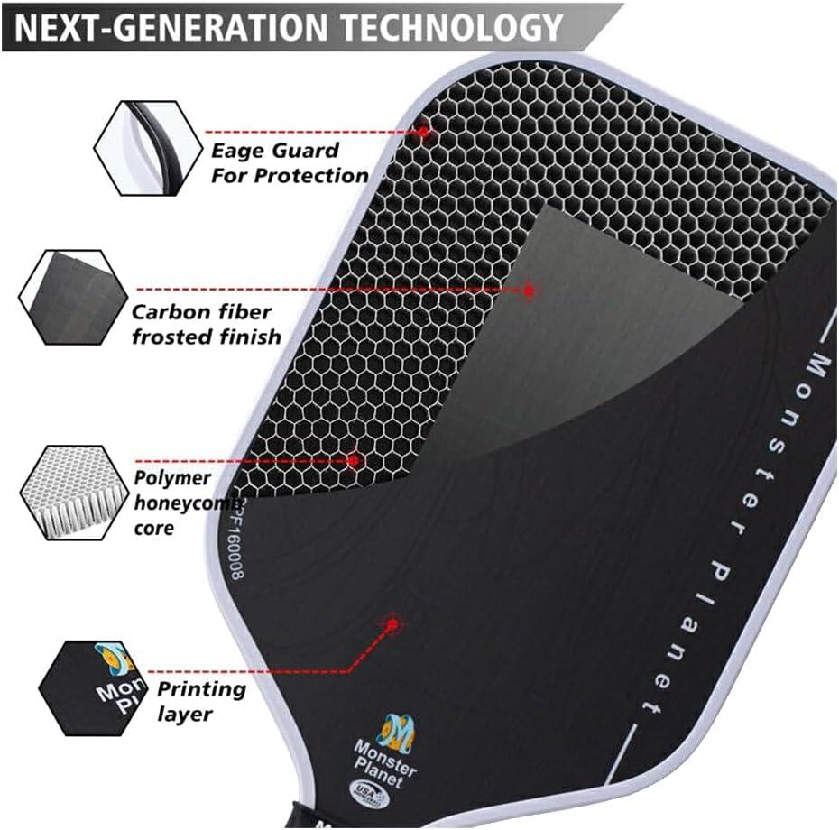 imageVulcan  Paddle Candy Freakshow Pickleball Paddle  Hybrid Performance  Polypropylene Core  Carbon Fiber Surface  USAP Approved  Multiple ColorsMonster  Carbon Fiber Surface