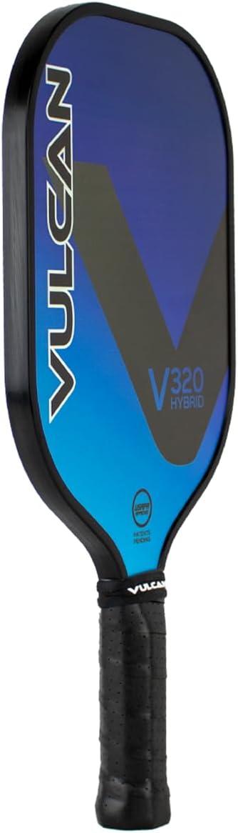 imageVulcan  V320 Pickleball Paddle  Hybrid Performance  Polypropylene Core  Fiberglass Surface  USAP Approved  Multiple ColorsBlue Waters  Fiberglass Surface