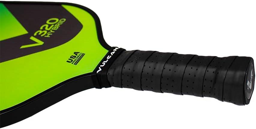 imageVulcan  V320 Pickleball Paddle  Hybrid Performance  Polypropylene Core  Fiberglass Surface  USAP Approved  Multiple ColorsLemon Lime