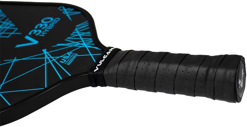 imageVulcan  V330 Pickleball Paddle  Hybrid Performance  Polypropylene Core  Fiberglass Surface  USAP Approved  Multiple ColorsBlue Lazer