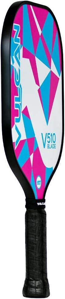 imageVulcan  V510 Pickleball Paddle  Hybrid Performance  Polypropylene Core  Carbon Fiber Surface  USAP Approved  Multiple ColorsCotton Candy