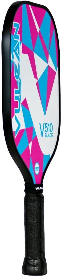 imageVulcan  V510 Pickleball Paddle  Hybrid Performance  Polypropylene Core  Carbon Fiber Surface  USAP Approved  Multiple ColorsCotton Candy