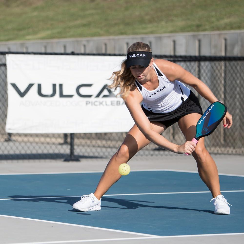 imageVulcan  V520 Pickleball Paddle  Control Performance  Polypropylene Core  Fiberglass Surface  USAP Approved  Multiple ColorsFiji  Fiberglass Surface