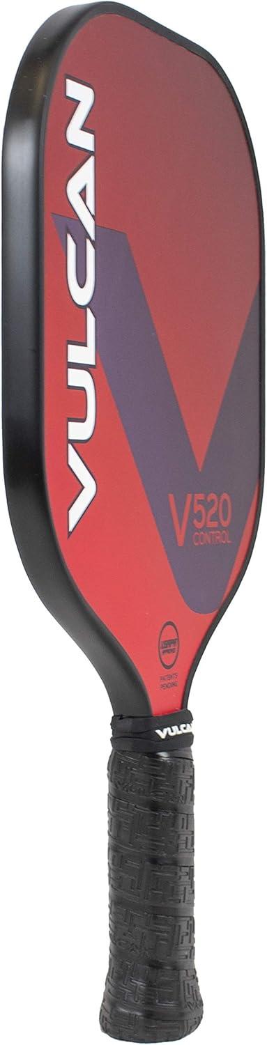 imageVulcan  V520 Pickleball Paddle  Control Performance  Polypropylene Core  Fiberglass Surface  USAP Approved  Multiple ColorsRed  Fiberglass Surface