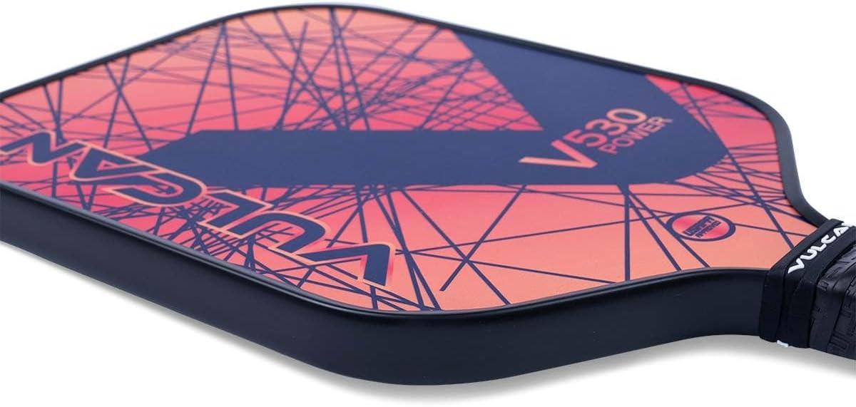 imageVulcan  V530 Pickleball Paddle  Power Performance  Polypropylene Core  Carbon Fiber Surface  USAP Approved  Multiple Colors