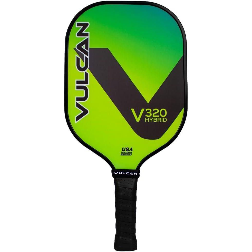 imageVulcan  V320 Pickleball Paddle  Hybrid Performance  Polypropylene Core  Fiberglass Surface  USAP Approved  Multiple ColorsLemon Lime