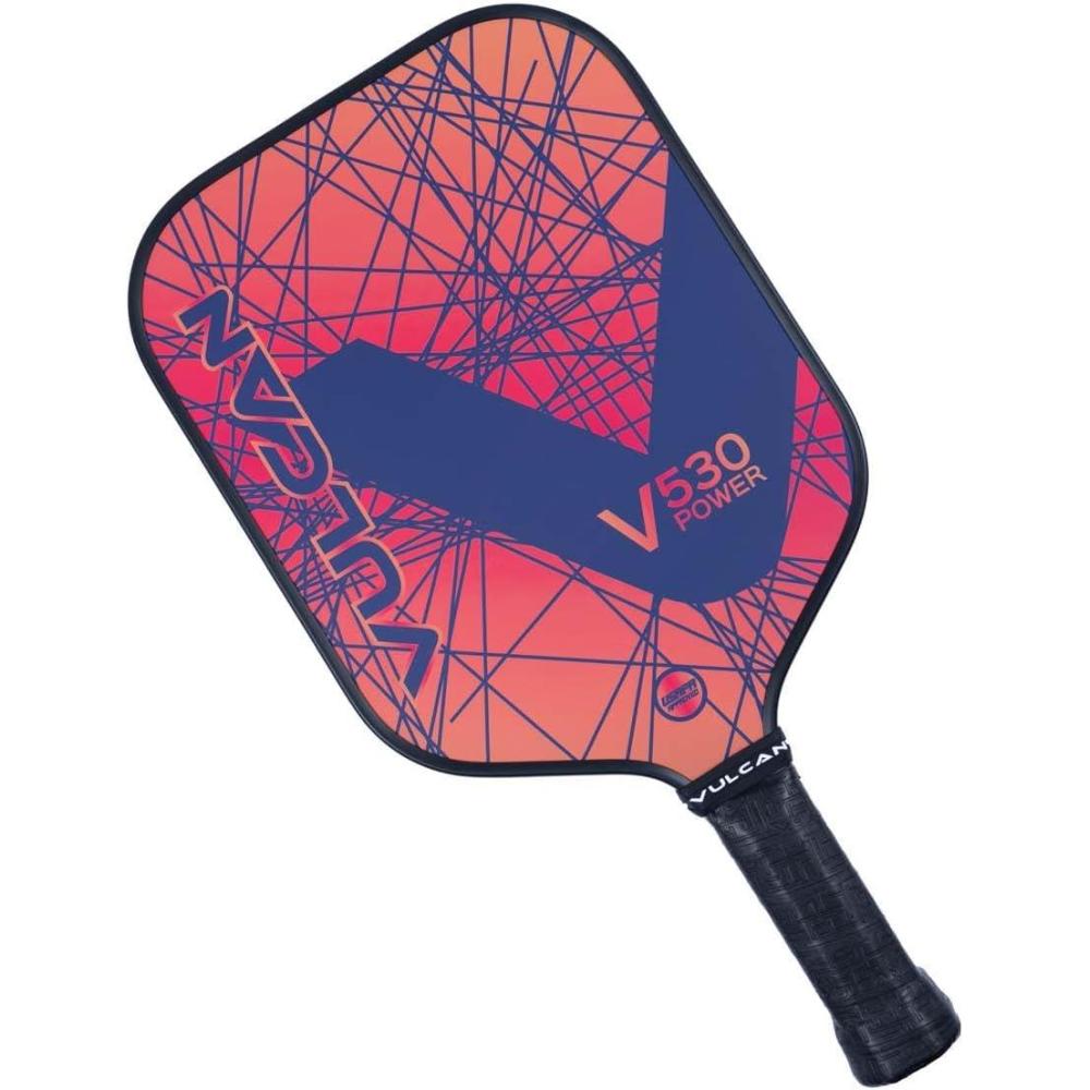 imageVulcan  V530 Pickleball Paddle  Power Performance  Polypropylene Core  Carbon Fiber Surface  USAP Approved  Multiple Colors