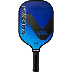 imageVulcan  V320 Pickleball Paddle  Hybrid Performance  Polypropylene Core  Fiberglass Surface  USAP Approved  Multiple ColorsBlue Waters  Fiberglass Surface