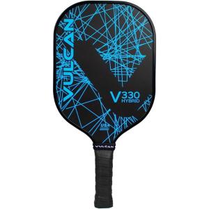 imageVulcan  V330 Pickleball Paddle  Hybrid Performance  Polypropylene Core  Fiberglass Surface  USAP Approved  Multiple ColorsBlue Lazer