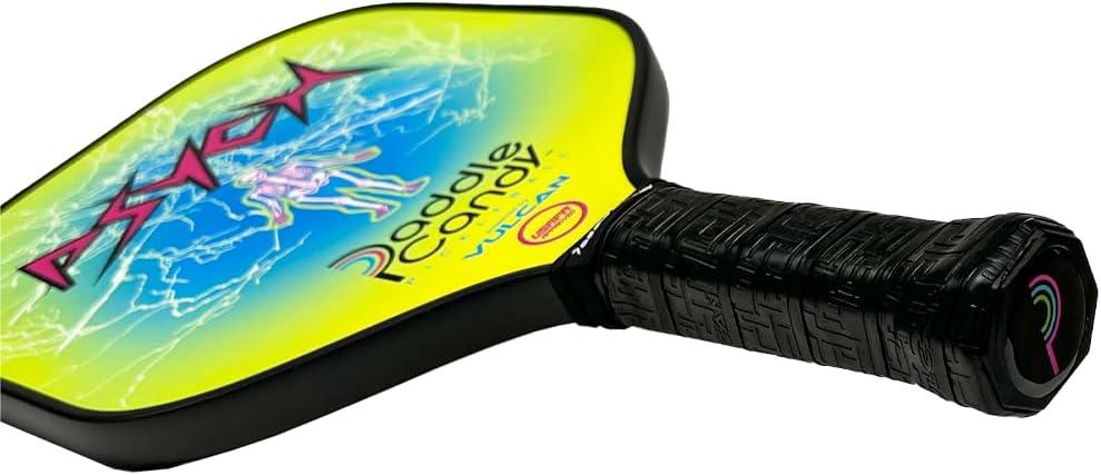 imageVulcan Freakshow Pickleball Paddle  Hybrid Performance  Polypropylene Core  Carbon Fiber Surface  USAP Approved  Psych